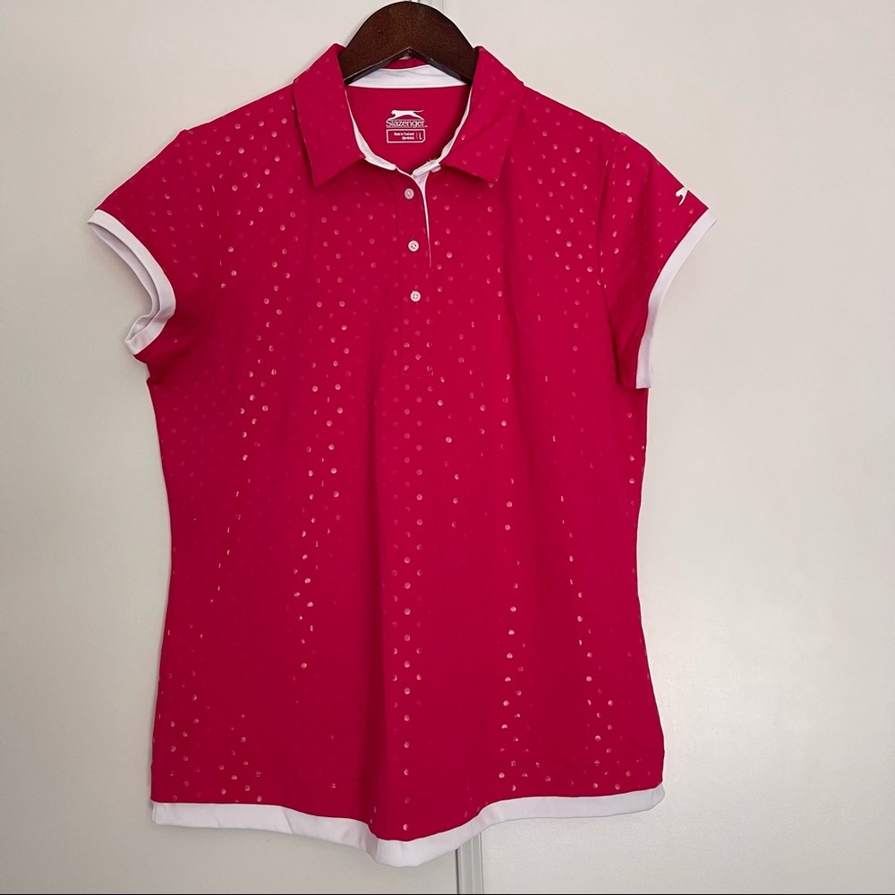 Slazenger Golf  Short Sleeve  Collared Polo T-shirt